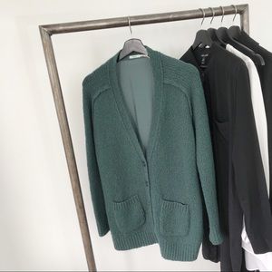 Kimchi Blue V-neck Cardigan  With Silk Like Back